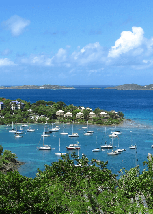 Cruz Bay Quarter, the heart of St John