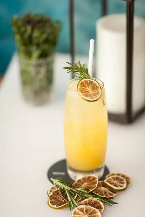 Rum Point, cocktails and Caribbean food